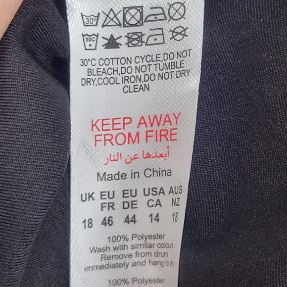 PrettyLittleThing Shape Black Buckle Detail Cargo Wide Leg Pants, Size 14 - Picture 12 of 16